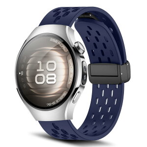 [RoSoki] 18mm �o���h Huawei Watch GT 6/GT 5/GT 4 41mm / Huawei Watch 5 42mm /GT 5 Pro 42mm / Garmin Venu 4/Venu 3S 41mm / Forerunner 265S �Ή� �V���R���� �}�O�l�b�g�t�� �X�|�[�c�o���h �ւ��X�g���b�v �����x���g �_�炩
