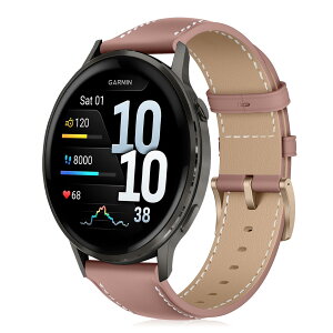[VanHooc] ���v�o���h for Garmin Venu 4/3 45mm/Forerunner 570 47mm/Forerunner 265/255/255 Music �_�炩�� ������� PU���U�[ �����x���g Quick Release �r�W�l�X�� �x���g ���� ���f�B�[�X&�����Y �������� �v���E�H�b