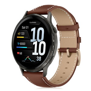 [VanHooc] ���v�o���h for Garmin Venu 4/3 45mm/Forerunner 570 47mm/Forerunner 265/255/255 Music �_�炩�� ������� PU���U�[ �����x���g Quick Release �r�W�l�X�� �x���g ���� ���f�B�[�X&�����Y �������� �v���E�H�b