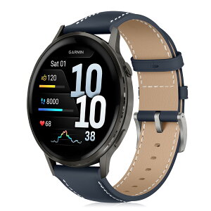 [VanHooc] ���v�o���h for Garmin Venu 4/3 45mm/Forerunner 570 47mm/Forerunner 265/255/255 Music �_�炩�� ������� PU���U�[ �����x���g Quick Release �r�W�l�X�� �x���g ���� ���f�B�[�X&�����Y �������� �v���E�H�b