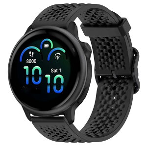 [Lamshaw] �Ή� GARMIN Vivoactive 6 �����o���h, 20mm ���ʋC���V���R�� ����h�~ ���ɋ��� �y�� �X�|�[�c �W���M���O ���j�Ή� GARMIN(�K�[�~��) Vivoactive 6, 5, 3 �X�}�[�g�E�H�b�` (�u���b�N)