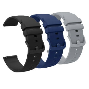 Lamshaw for VENU 3S�o���h, �V���R�� �����o���h �x���g Garmin Venu 3S 41mm / Venu 2S / Forerunner 265S / Forerunner 255S / 255S Music/Rey/Vivomove 3S / Captain Marvel �X�}�[�g�E�H�b�`�ɑΉ� (�u���b�N�{�u���[�{�O���[)