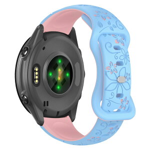 [SumNeol] 20mm �o���h Garmin(�K�[�~��) Forerunner 570 42mm/165/245/645/Approach S50/S44/S42/Vivoactive 6/Vivoactive 5/Venu Sq 2/Sq/Venu 2 Plus �Ή� �����x���g �V���R���f�� �o�b�N���t�� �ւ��x���g�ʋC�� �y�� �����\