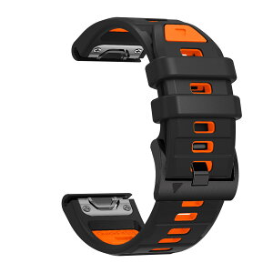 MOQIAN 26 MM for QuickFit �o���h Fenix 8 51mm / Garmin Fenix 7X Pro Solar/Garmin Instinct 2X Garmin Fenix 7X/Fenix 6X GPS/6X Pro/6X Sapphire GPS/5X GPS/5X Plus �Ή� �V���R�� �X�g���b�v ���[�v �X�|�[�c�o���h ���v�x���g �h��