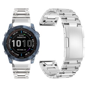 �y�X�e�����X�o���h�z �Ή�Garmin�i�K�[�~���j�����o���h Instinct 2X/Fenix 7X/Enduro2/fenix3/fenix3 hr/quaitx3 �����X�e�����X Garmin instinct 2x �����o���h ���K�ȃf�U�C�� ���߉\ 26mm�i��F�j