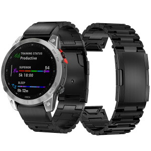 �y�X�e�����X�o���h�z �Ή�Garmin�i�K�[�~���j�����o���h Instinct 2X/Fenix 7X/Enduro2/fenix3/fenix3 hr/quaitx3 �����X�e�����X Garmin instinct 2x �����o���h ���K�ȃf�U�C�� ���߉\ 26mm�i�u���b�N�j