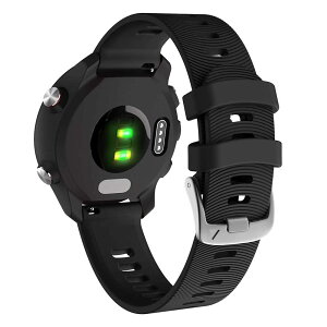 [MOQIAN] For Garmin���v�X�g���b�v20mm��for_Garmin Forerunner 645/645 Music / 245/245 Music Vivomove HR Vivoactive 3/3 Music For_GT 1/2�X�|�[�c�X�}�[�g�E�H�b�`�X�g���b�v (black)