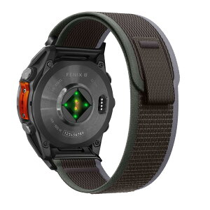 RosMank 26mm Quickfit �i�C�����o���h Garmin Fenix 8 AMOLED 51mm/7X Pro/7X/6X Pro/6X �Ή��AEnduro 3/Descent Mk3i/Instinct 2X/Tactix 7/Quatix 7X �p�\�t�g���[�v�����X�g���b�v �u���[�u���b�N