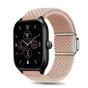 Aeurfoc 20MM �o���h For Amazfit Active/GTR Mini/GTS 4/GTS 4 Mini/Bip 3/Bip 3 Pro �Ή� �����p�o���h �ґg�o���h ���C �o�b�N���t�� �����x���g�������i�K���� �_�� �h�� �����x���gFor Garmin Forerunner 165/165 Music/V