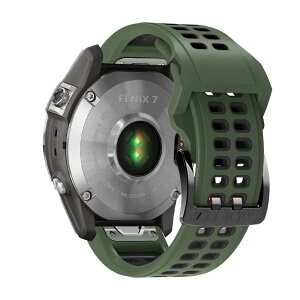YOCAHU QuickFit 22 mm for Garmin Fenix 7 Pro/Garmin Fenix 7 / Fenix 6 GPS/Fenix 6 Pro GPS/Fenix 6 Pro Solar / Fenix5 Plus �Ή� �o���h QuickFit 22 mm �����x���g �T�C�Y���߉\ �V���R���� �e�͐� �R���p�`�u�� Garmin EPIX/Garmin