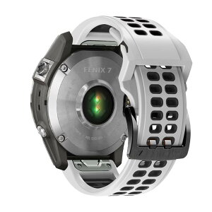 YOCAHU QuickFit 22 mm for Garmin Fenix 7 Pro/Garmin Fenix 7 / Fenix 6 GPS/Fenix 6 Pro GPS/Fenix 6 Pro Solar / Fenix5 Plus �Ή� �o���h QuickFit 22 mm �����x���g �T�C�Y���߉\ �V���R���� �e�͐� �R���p�`�u�� Garmin EPIX/Garmin