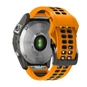 YOCAHU QuickFit 22 mm for Garmin Fenix 7 Pro/Garmin Fenix 7 / Fenix 6 GPS/Fenix 6 Pro GPS/Fenix 6 Pro Solar / Fenix5 Plus �Ή� �o���h QuickFit 22 mm �����x���g �T�C�Y���߉\ �V���R���� �e�͐� �R���p�`�u�� Garmin EPIX/Garmin