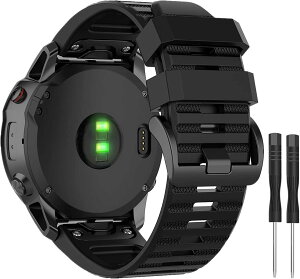 NOOETAH 22mm �o���h �Ή� Garmin Fenix 8/Fenix 7/Fenix 6/Fenix 6 Pro/Fenix 5/Fenix 5 Plus/Forerunner 955/Forerunner 945/Forerunner 935/Approach S60 �t���L�V�u���V���J�Q�������p �o���h (�u���b�N)