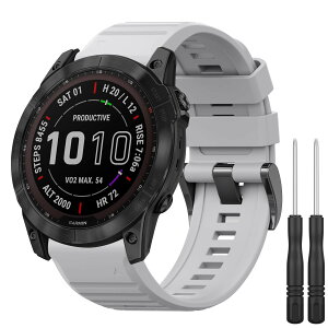 [YGTBSR] �o���h Quickfit 26mm �ւ��x���g GARMIN(�K�[�~��) Fenix 7X / Fenix 6X / Fenix 5X /Enduro 2/Epix Pro 51mm�p �V���R�� �X�g���b�v �X�|�[�c�o���h �_�炩�� �ʋC��