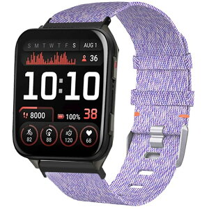Lamsaw for Garmin Venu X1 �X�}�[�g�E�H�b�` �o���h, 20mm �X�}�[�g�E�H�b�`�����o���h, �i�C���� �����o���h �_�炩 �x���g �Ή� Garmin Venu X1 �X�}�[�g�E�H�b�`�o���h (�p�[�v��, 24mm)