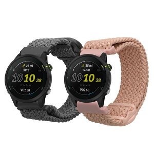 kwmobile 2x �����x���g Garmin Forerunner 255 / 255 Music�Ή� �o���h - �i�C���� �t�B�b�g�l�X�g���b�J�[ �O���[/�A���e�B�[�N�s���N