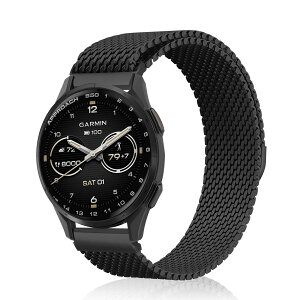 [KiimLaa] 20mm �o���h for Garmin Forerunner 570 42mm/645/245/165/�K�[�~�� Approach S50/S44/S42/Vivoactive 6/5/3 �Ή� �X�e�����X �����x���g �}�O�l�b�g �����o���h �ʋC ���b�V�� �ϋv�� Amazfit T-Rex 3 Pro 44mm/Active 2 S