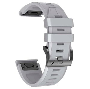 [YOCAHU] QuickFit 22 mm 2�p�b�N�h���ւ��o���h for GARMIN(�K�[�~��) Instinct/Instinct 2 Solar �o���h ���ߋ���� �V���R�� �X�|�[�c �o���h �A�b�v�Ή� Fenix 7/EPIX 2/Fenix 6/Fenix 5/Quatix 6/Forerunner 955 935 945 (Gray)