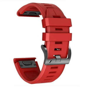 [YOCAHU] QuickFit 22 mm 2�p�b�N�h���ւ��o���h for GARMIN(�K�[�~��) Instinct/Instinct 2 Solar �o���h ���ߋ���� �V���R�� �X�|�[�c �o���h �A�b�v�Ή� Fenix 7/EPIX 2/Fenix 6/Fenix 5/Quatix 6/Forerunner 955 935 945 (Red)