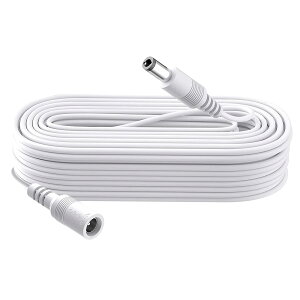 Security-01 10m DC�����P�[�u�� DC/AC�d�������P�[�u�� DC�v���O �����R�[�h LED �e�[�v���C�g �r�f�I �J���� �Ď��J���� �p�̓d���A�_�v�^�[�R�[�h �O�a 5.5mm/���a 2.1mm ��/�z���C�g