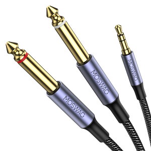 MOSWAG 3.5 mm�uTRS����2 x 6.35 mm�vTS���m����Y�P�[�u�������P�[�u���AiPod�A�m�[�g�p�\�R���ACD�v���[���[�A�d�͑�����A�~�L�T�[�A�ƒ�p�X�e���I�V�X�e���ɓK���Ă��܂�