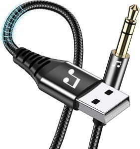 USB to 3.5mm �����ϊ��P�[�u�� 1M AUX �P�[�u�� USB to AUX �I�X �X�e�� �I�[�f�B�I�P�[�u�� DAC���� ���ϋv���i�C�����҂� AUX �ϊ��P�[�u�� �w�b�h�t�H��/�X�s�[�J�[�AWindows�APC�A���b�v�g�b�v�A�f