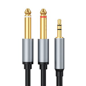 3.5mm to 6.35mm �ϊ��X�e���I�~�j�v���O 2���z �ϊ��P�[�u�� AUX�P�[�u�� �I�X-�I�X �����b�L ���ϋv �y�ʐ݌v �X�}�[�g�t�H�� PC CD�v���[���[ �X�s�[�J�[ �A���v ���ɓK�p 1m