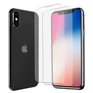 MINIKA �y �A���`�O���A �t�B���� �z iPhone 11Pro / XS/X �p �K���X�t�B���� ���炳�� �w�� ���˖h�~ 2���Z�b�g