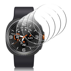 �y4���Z�b�g�zFor Galaxy Watch 8 Classic 46mm �K���X�t�B���� �Ή� �M�����N�V�[�E�H�b�` 8 Classic �ی�t�B���� �����ߗ� �����x�^�b�` 9H���d�x�ی� ��U�h�~ �C�A�[�� �����z�� �\��t���ȒP galaxy