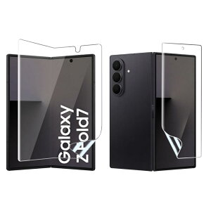 Miitech Galaxy Z Fold7 �t�B���� �S�ʕی� �t�B���� �t���ی�t�B���� �w��F�ؑΉ� �_�炩��TPU�f�� ���^�b�`���x �����C�� �C�A�[�� ��U�h�~ 99%���ߗ� SamSung Galaxy Z Fold 7 �Ή� �t�B����