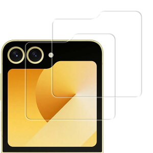 HUAKE galaxy z flip6 �ی�t�B�����y(2��)�K���X�t�B���� �z�K���X�t�B����Galaxy Z Flip6 SC-54E �p ���Y�Ɏq�f�ސ� ���� �K���X �w��h�~ �t�� �ی� �t�B����