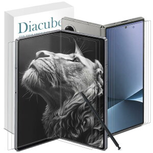 �y�y�[�p�[���C�N�z�y6���Z�b�g�z DIACUBE Samsung Galaxy Z Fold 8�p ���C����ʗp �y�[�p�[���C�N�t�B���� 3��+�t�����g��ʗp ������w��h�~�ی�t�B���� 3��, [�A���`�O���A][���ȉ񕜋@�\][�K�C