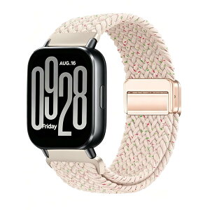 22mm�}�O�l�b�g���҂݃o���h Redmi Watch 5 Active/Redmi Watch 5 Lite/KAKA TK19/HOIBAI/MTDKA R8/SAIKATI IDW25/Samsung/Garmin/Amazfit �Ή� ���f�B�[�X �����Y ���߉\ �ʋC�� �����p�x���g �i�C�������[�v ���X�g�o��