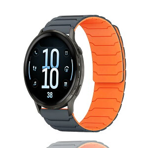 AnnTec For Garmin Forerunner 70 / 170/ 170 Music / 570 42mm / Garmin Approach J1 43mm / S50 / S44 / S42 / Vivoactive 6 / 5 �o���h �����x���g �ւ��x���g 20mm �o���h �V���R���� �}�O�l�b�g�N���X�v �����o���h �X�|�[�c�o
