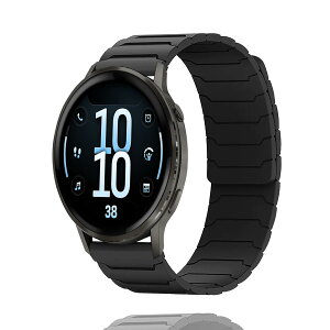 AnnTec For Garmin Forerunner 70 / 170/ 170 Music / 570 42mm / Garmin Approach J1 43mm / S50 / S44 / S42 / Vivoactive 6 / 5 �o���h �����x���g �ւ��x���g 20mm �o���h �V���R���� �}�O�l�b�g�N���X�v �����o���h �X�|�[�c�o