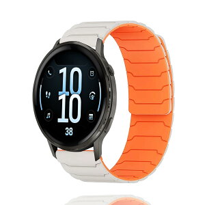 AnnTec For Garmin Forerunner 70 / 170/ 170 Music / 570 42mm / Garmin Approach J1 43mm / S50 / S44 / S42 / Vivoactive 6 / 5 �o���h �����x���g �ւ��x���g 20mm �o���h �V���R���� �}�O�l�b�g�N���X�v �����o���h �X�|�[�c�o