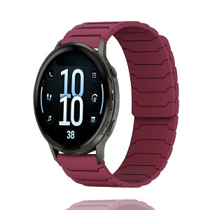 AnnTec For Garmin Venu 4 / 3 45mm / ivoactive 4 / Venu 2 / Garmin Forerunner 265 / 255 / 255 Music / 570 47mm �o���h �����x���g �ւ��x���g 22mm �o���h �V���R���� �}�O�l�b�g�N���X�v �����o���h �X�|�[�c�o���h �h��