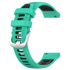 Garmin Forerunner265/Forerunner265 music/Venu 3/�p�o���h 22MM �x���g ���F �ւ��o���h �V���R���� �_�炩�� �ʋC�� �ϋv�� �X�|�[�c�o���h �A�N�Z�T���[ (�~���g�O���[���u���b�N)