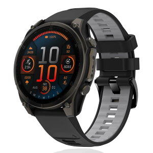 AnnTec For Garmin quatix 8 / Tactix 8 47mm / Garmin Forerunner 970 / Forerunner 965 / Fenix 8 / 7 / E 47mm / Approach S70 47 mm �o���h 22mm Quickfit �o���h �����x���g �ւ��x���g �V���R���� �X�|�[�c�o���h �h�� �_�炩�� ��