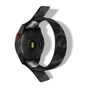 [HeeNia] QuickFit 26mm �Ή��o���h Garmin Fenix 8 Pro 51mm/Quatix 8 51mm/Tactix 8 51 mm/Fenix 8 51 mm/Fenix 7X Pro Solar/Instinct 2X�X�|�[�c�x���g �i�C���������x���g�y�� �K�[�~�� Fenix 5x Sapphire�p�o���h (�O���[)