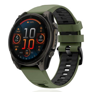 AnnTec For Garmin quatix 8 / Tactix 8 47mm / Garmin Forerunner 970 / Forerunner 965 / Fenix 8 / 7 / E 47mm / Approach S70 47 mm �o���h 22mm Quickfit �o���h �����x���g �ւ��x���g �V���R���� �X�|�[�c�o���h �h�� �_�炩�� ��