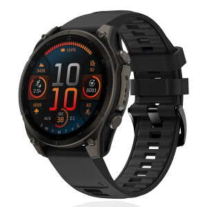 AnnTec For Garmin quatix 8 / Tactix 8 47mm / Garmin Forerunner 970 / Forerunner 965 / Fenix 8 / 7 / E 47mm / Approach S70 47 mm �o���h 22mm Quickfit �o���h �����x���g �ւ��x���g �V���R���� �X�|�[�c�o���h �h�� �_�炩�� ��