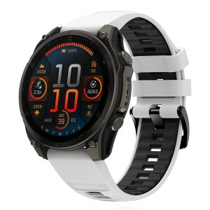 AnnTec For Garmin quatix 8 51mm / Garmin Tactix 8 / Fenix 8 51mm / Instinct 3 Tactical 50mm / Descent Mk3i / tactix 7 AMOLED �o���h 26mm Quickfit �o���h �����x���g �ւ��x���g �V���R���� �X�|�[�c�o���h �h�� �_�炩�� �ʋC