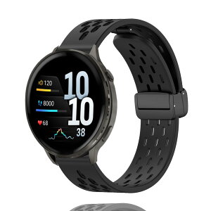 MELEJIA For Garmin Forerunner 70 / 170/ 170 Music / 570 42mm / Garmin Approach J1 43mm / S50 / S44 / S42 / Vivoactive 6 / 5 �����x���g �o���h 20mm �o���h �}�O�l�b�g�N���X�v �V���R���� �����o���h �X�|�[�c �������� �_