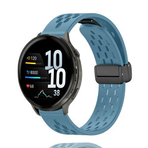 MELEJIA For Garmin Forerunner 70 / 170/ 170 Music / 570 42mm / Garmin Approach J1 43mm / S50 / S44 / S42 / Vivoactive 6 / 5 �����x���g �o���h 20mm �o���h �}�O�l�b�g�N���X�v �V���R���� �����o���h �X�|�[�c �������� �_