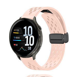 MELEJIA For Garmin Forerunner 70 / 170/ 170 Music / 570 42mm / Garmin Approach J1 43mm / S50 / S44 / S42 / Vivoactive 6 / 5 �����x���g �o���h 20mm �o���h �}�O�l�b�g�N���X�v �V���R���� �����o���h �X�|�[�c �������� �_