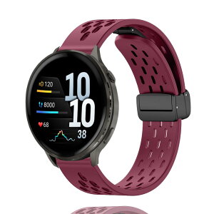 MELEJIA For Garmin Venu 4 / 3 45mm / vivoactive 4/ Venu 2 / Forerunner 265 / 255 / 255 Music / 570 47mm �����x���g �o���h 22mm �o���h �}�O�l�b�g�N���X�v �V���R���� �����o���h �X�|�[�c �������� �_�炩 �y�� �h��