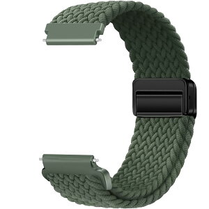 [Issinlky] 20mm �i�C�����҂݃o���h Samsung Galaxy Watch 7/6/5/4/FE 40mm 44mm/Garmin Venu Sq/Sq 2/Venu 2 Plus/Vivoactive 3/5/6/Amazfit GTS/Bip�Ή� �L�k���X�g���b�v ���� �j��