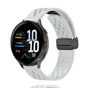 MELEJIA For Garmin Forerunner 70 / 170/ 170 Music / 570 42mm / Garmin Approach J1 43mm / S50 / S44 / S42 / Vivoactive 6 / 5 �����x���g �o���h 20mm �o���h �}�O�l�b�g�N���X�v �V���R���� �����o���h �X�|�[�c �������� �_
