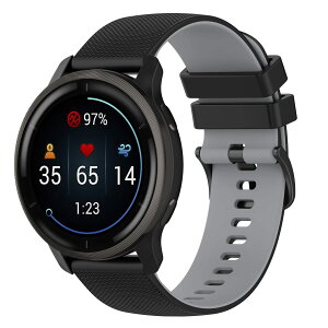 ShweLan 20mm �o���h For Garmin Forerunner 70 / 170 / 170 Music / 645 / 570 42mm / 245 / 165 / Garmin Venu Sq 2 / Sq / Venu 2 Plus / Venu / Vivoactive 5 / 3 / Vivomove 3 / Approach S50 ���o���h �x���g �ւ��x���g �V���R���� �ʋC�� �i